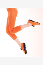 LS - Knit Lace-Up Sneaker - Orange