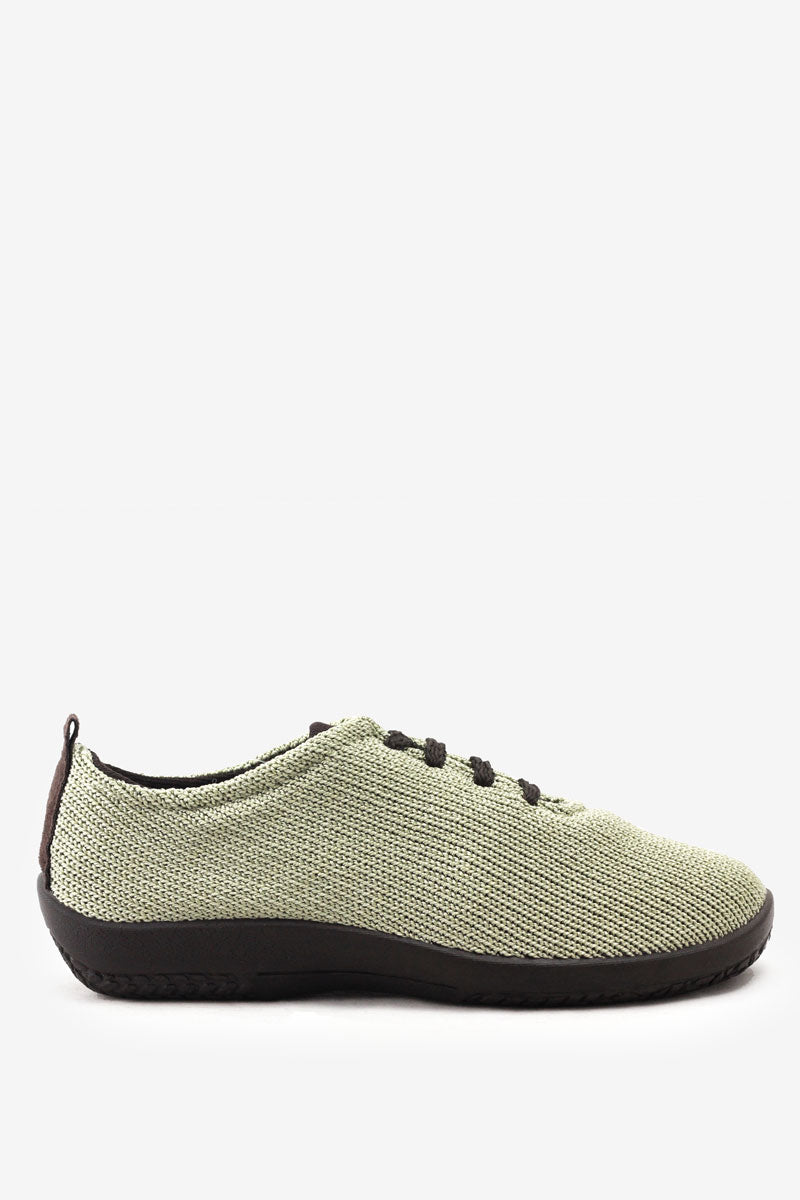 LS - Knit Lace-Up Sneaker - Green Earth