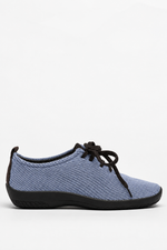 LS - Knit Lace-Up Sneaker - Blue Earth
