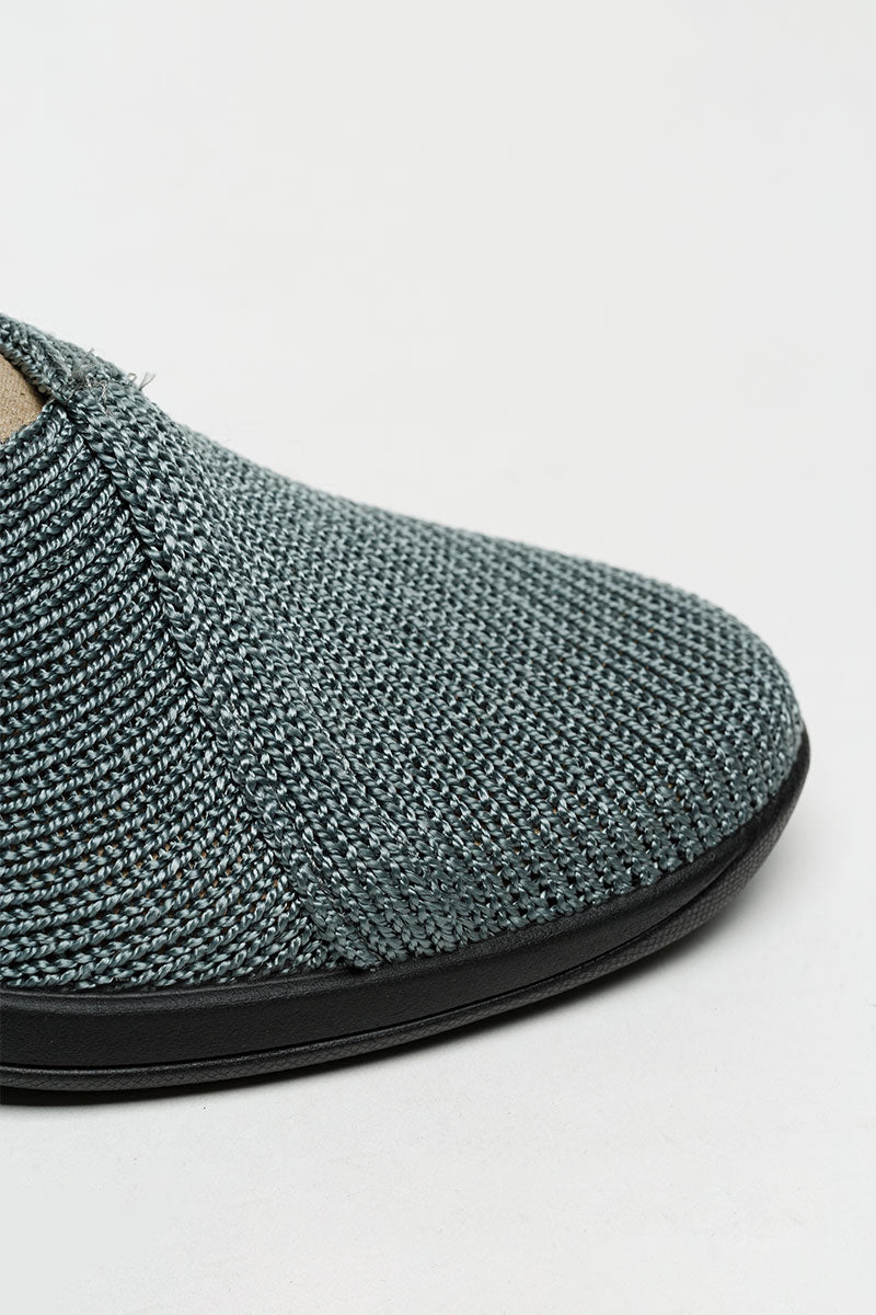 Mailu - Ribbed Knit Comfort Flat - Titanium