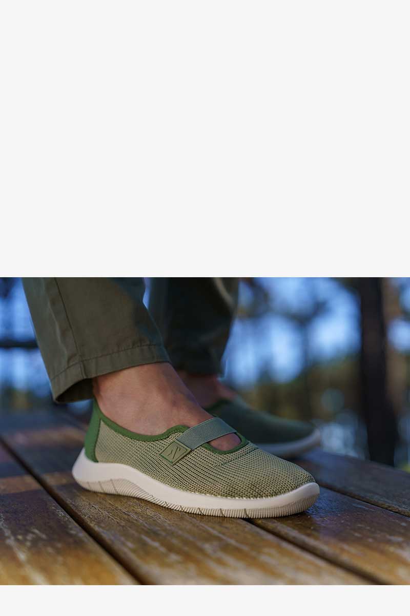 Cibele - Recycled Knit Mary Jane - Green Earth