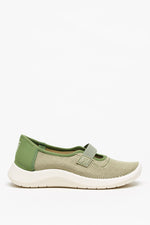 Cibele - Recycled Knit Mary Jane - Green Earth