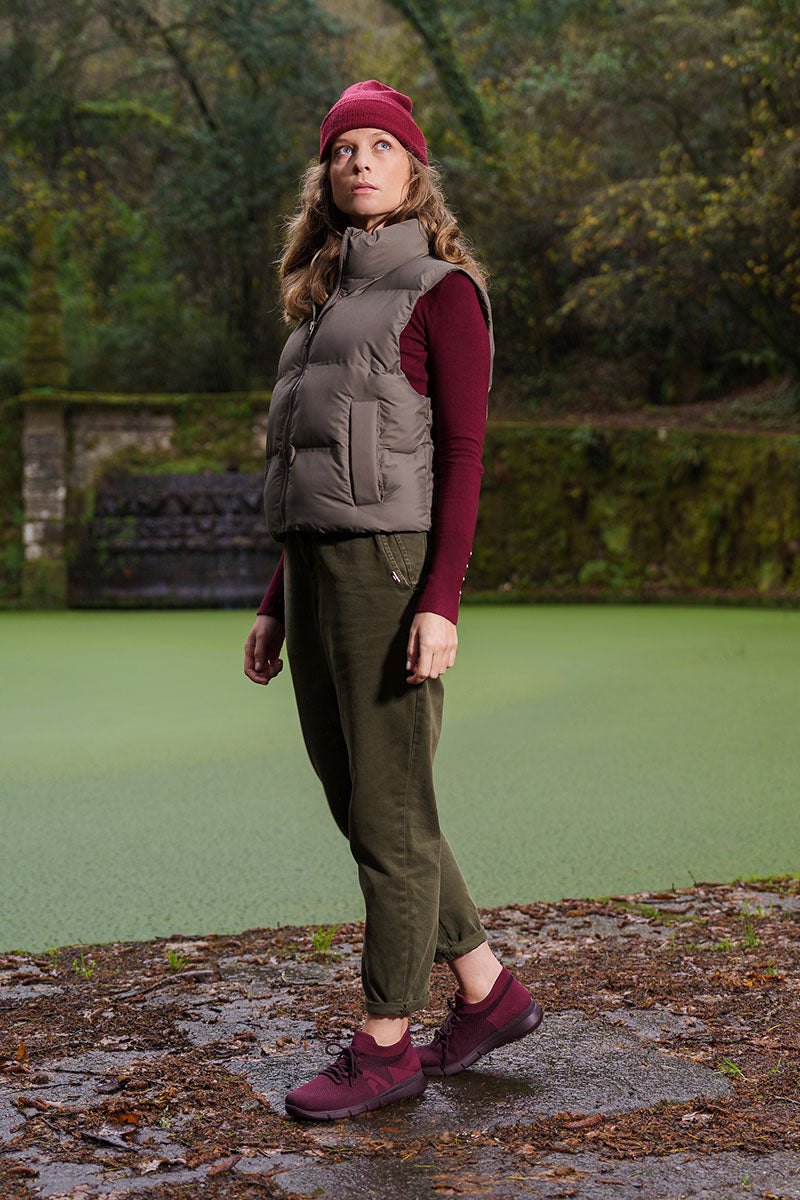 Physis - Water-Resistant Knit High-Top - Bordeaux