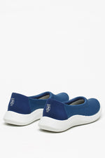 Thetis - Knit Slip-On Ballerina - Blue
