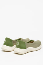Thetis - Knit Slip-On Ballerina - Green Earth