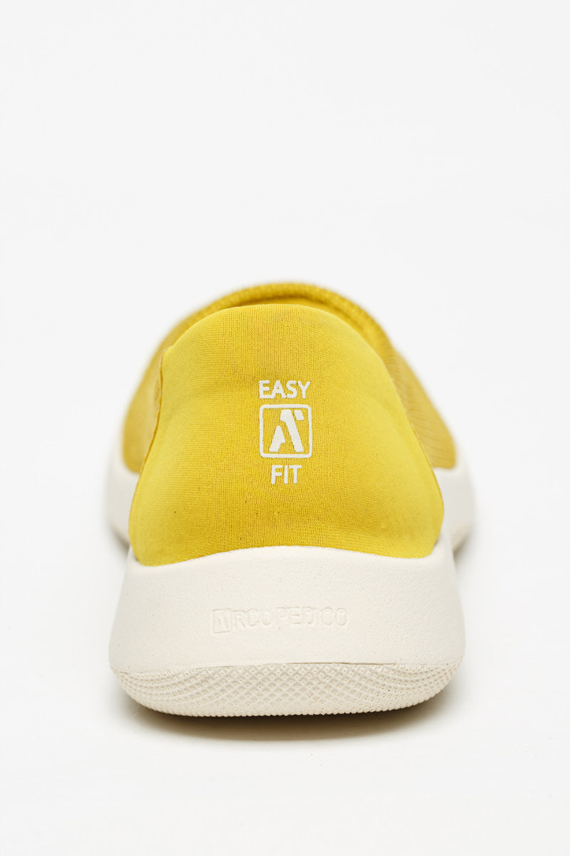 Thetis - Knit Slip-On Ballerina - Mustard
