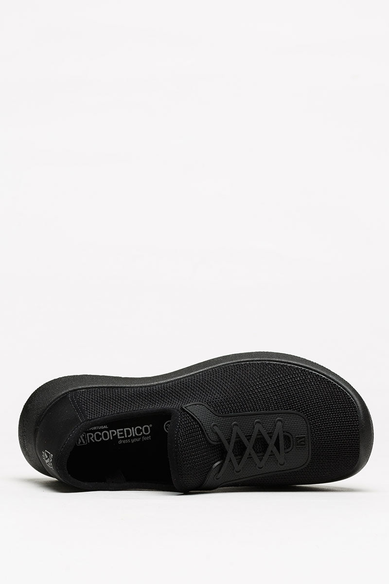 Ocean - Eco Knit Lace-Up Sneaker - Black