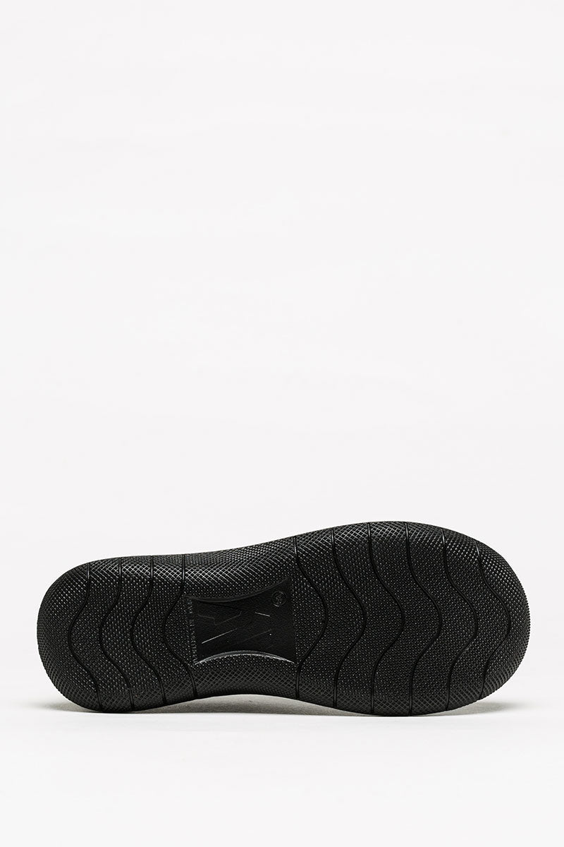 Ocean - Eco Knit Lace-Up Sneaker - Black