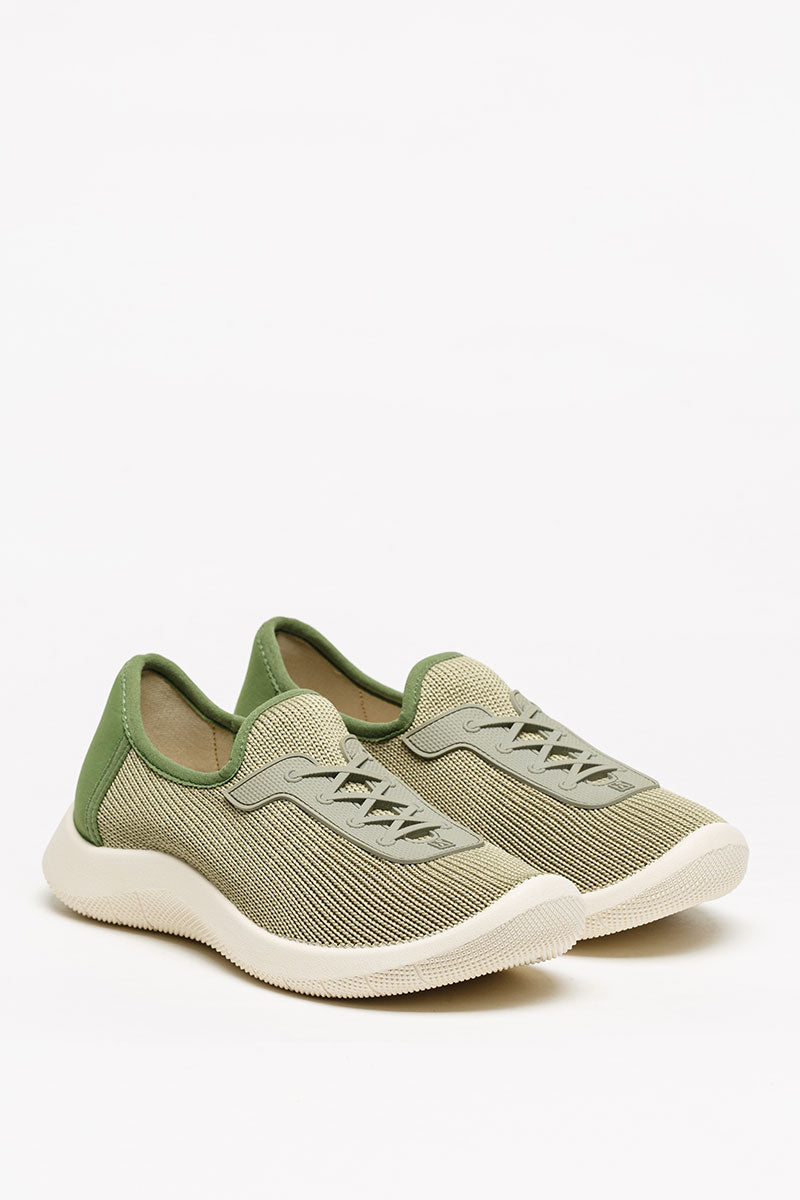 Ocean - Eco Knit Lace-Up Sneaker - Green Earth