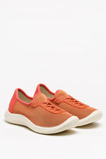 Ocean - Eco Knit Lace-Up Sneaker - Brick