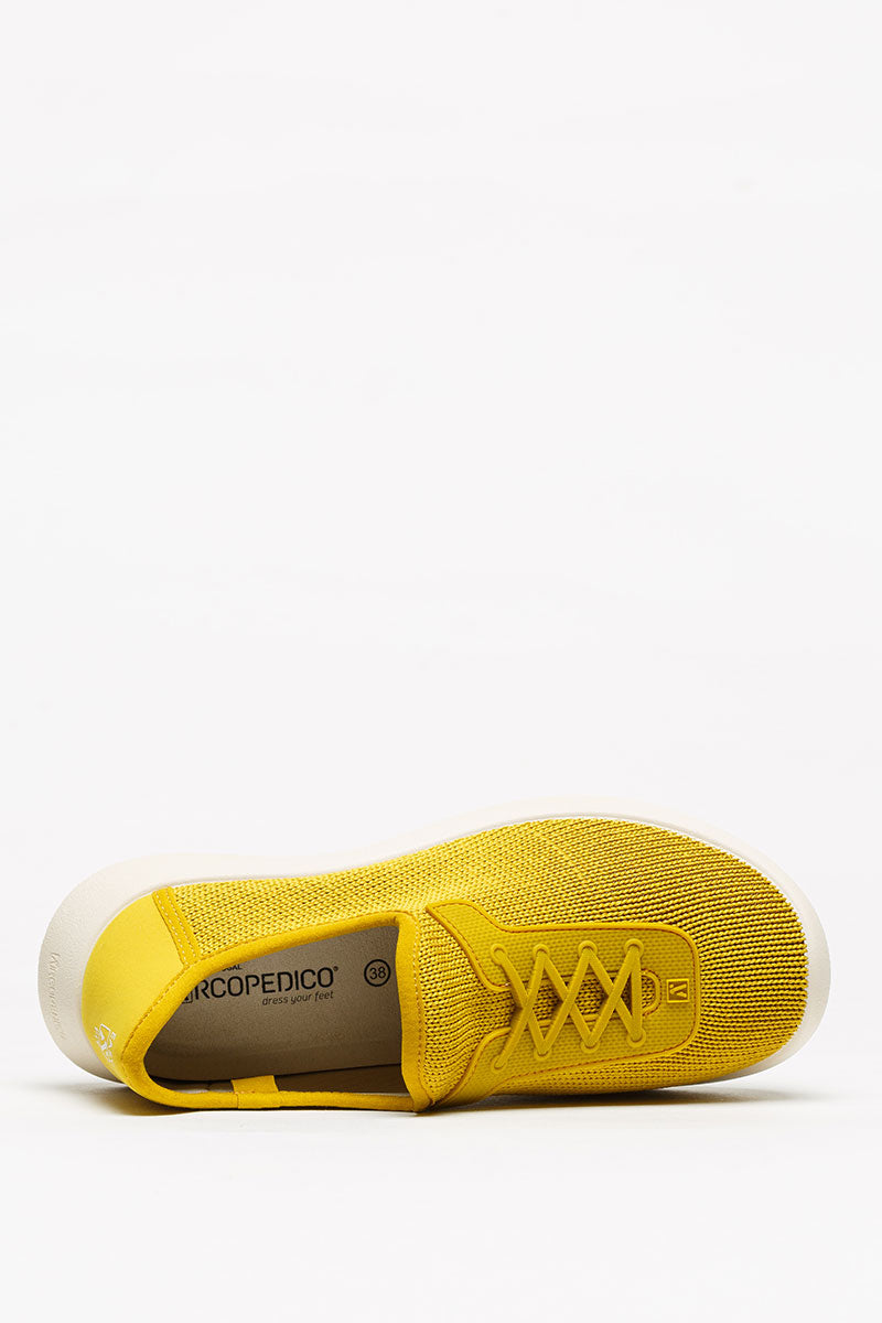 Ocean - Eco Knit Lace-Up Sneaker - Mustard