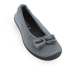 Lyla Sport - Knit Bow-Detail Flat - Titanium