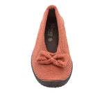 Lyla Sport - Knit Bow-Detail Flat - Brick