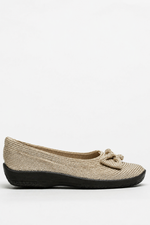 Lyla Sport - Knit Bow-Detail Flat - Beige