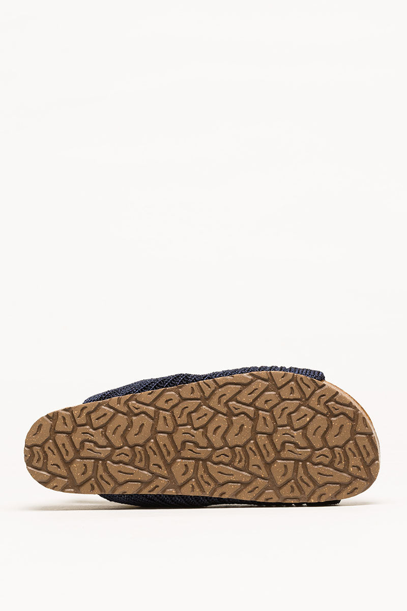 Manas - Knit Cork Sandal - Navy
