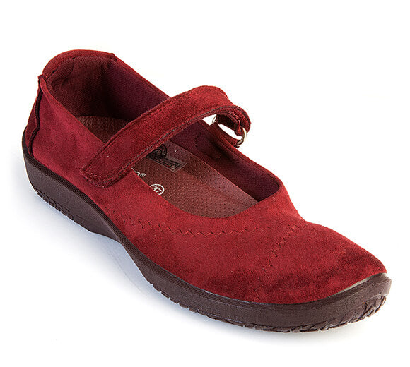 L18 - Lytech Quilted Mary Jane - Burgundy