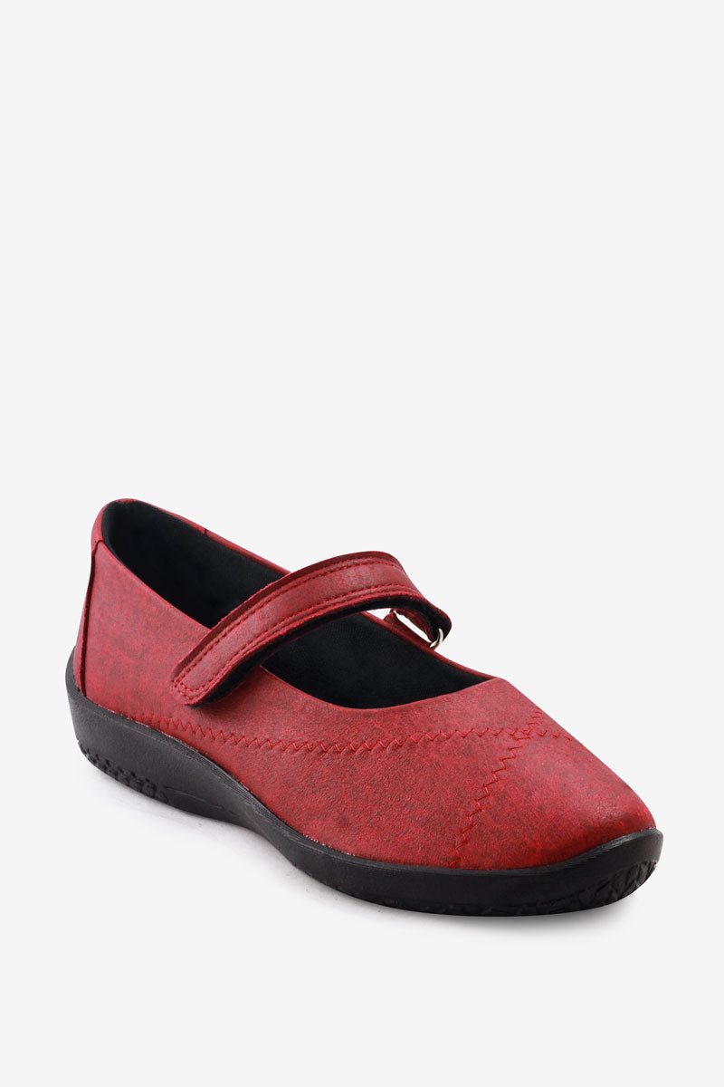 L18 - Lytech Quilted Mary Jane - Cherry Red