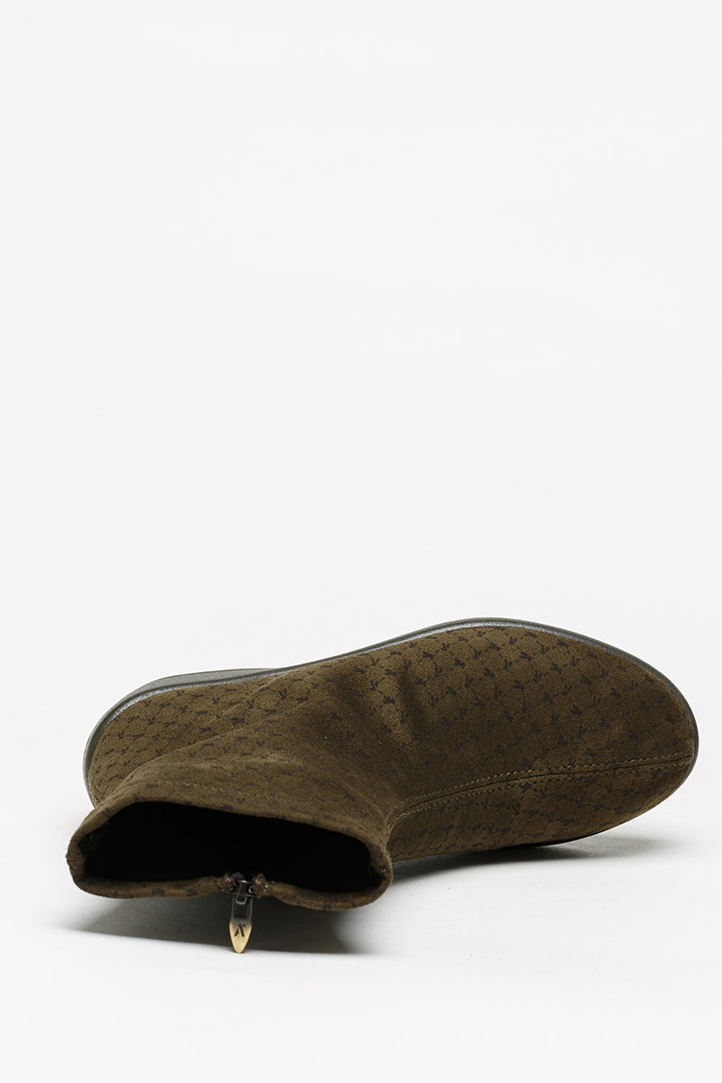Jasper A - Embossed Limited Edition Bootie - Olive