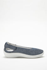 Jasmund Seashell - Printed Lytech Ballerina Flat - Navy