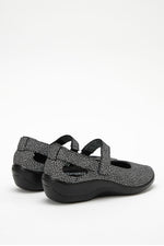 Minami Seashell - Dual-Strap Lytech Mary Jane - Black