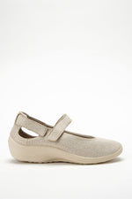 Minami Seashell - Dual-Strap Lytech Mary Jane - Sahara