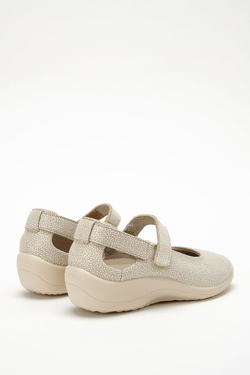 Minami Seashell - Dual-Strap Lytech Mary Jane - Sahara