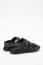 Stelvio - Adjustable Lytech Walking Sandal - Black Palm