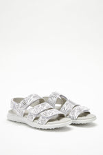 Stelvio - Adjustable Lytech Walking Sandal - White Palm