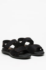 Corbett - Adjustable Lytech Walking Sandal - Black