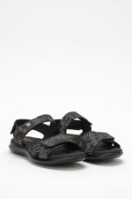Corbett Palm - Printed Lytech Walking Sandal - Black