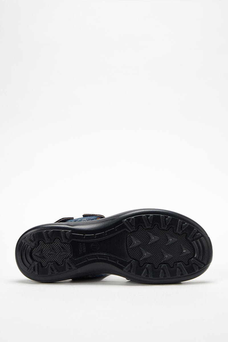 Corbett Palm - Printed Lytech Walking Sandal - Cobalt