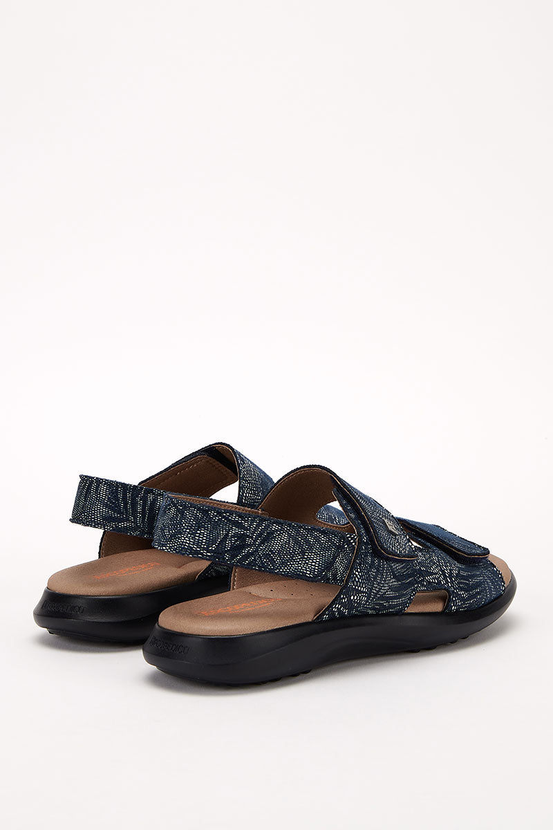 Sumava Palm - Printed Lytech Walking Sandal - Cobalt