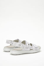 Sumava Palm - Printed Lytech Walking Sandal - White