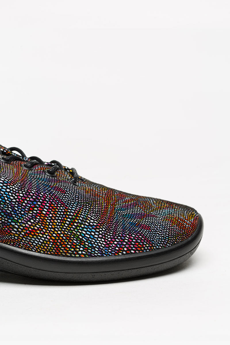 Lanin Palm - Printed Lytech Lace-Up Sneaker - Black