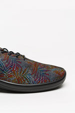 Lanin Palm - Printed Lytech Lace-Up Sneaker - Black