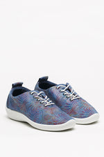 Lanin Palm - Printed Lytech Lace-Up Sneaker - Blue