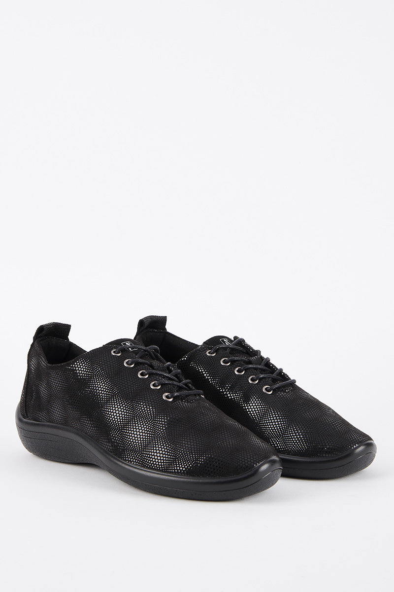 Lanin Stardust - Printed Lytech Lace-Up Sneaker - Black