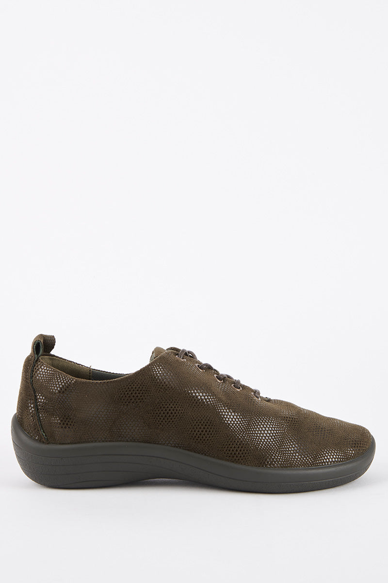 Lanin Stardust - Printed Lytech Lace-Up Sneaker - Olive