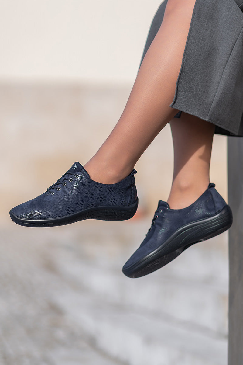 Lanin Stardust - Printed Lytech Lace-Up Sneaker - Navy