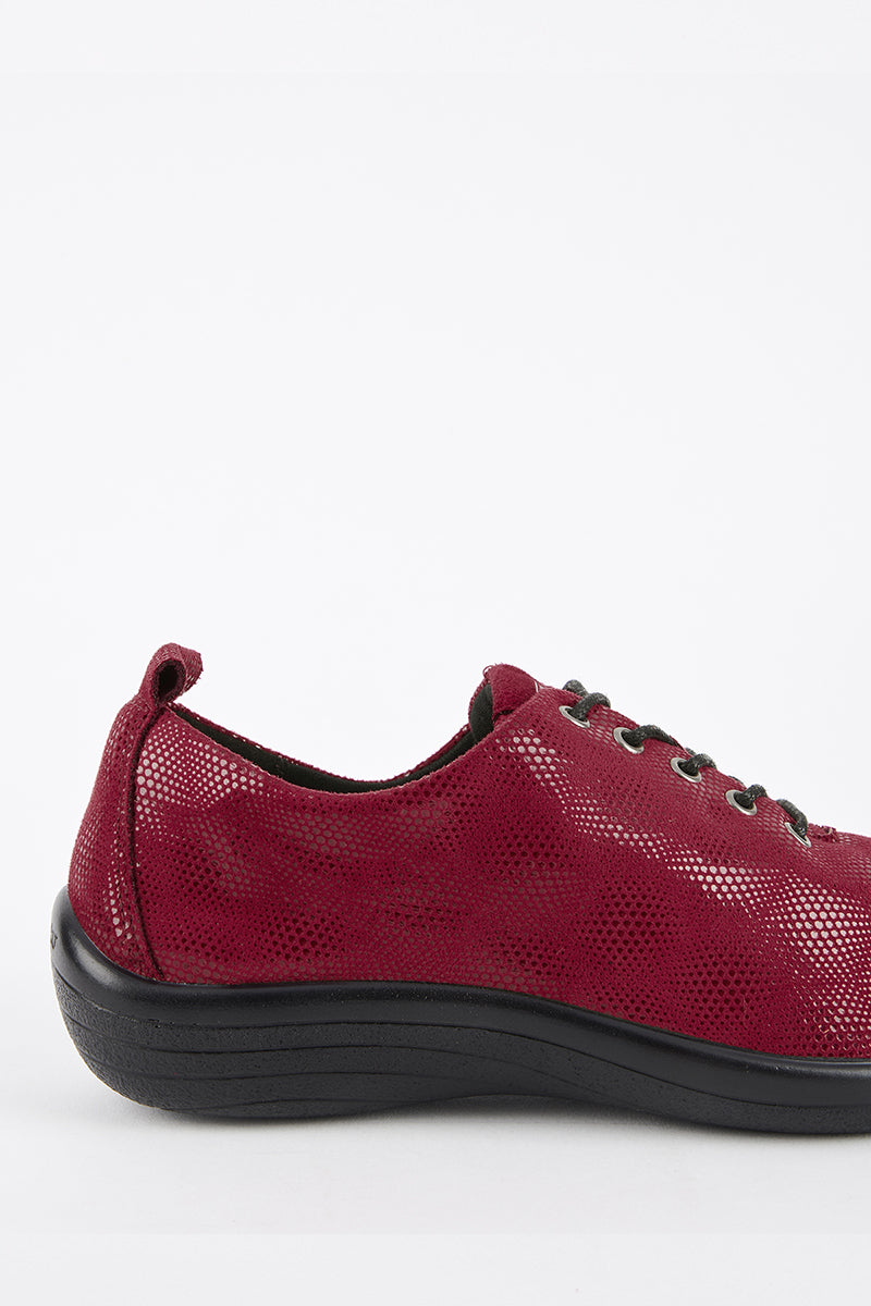 Lanin Stardust - Printed Lytech Lace-Up Sneaker - Red