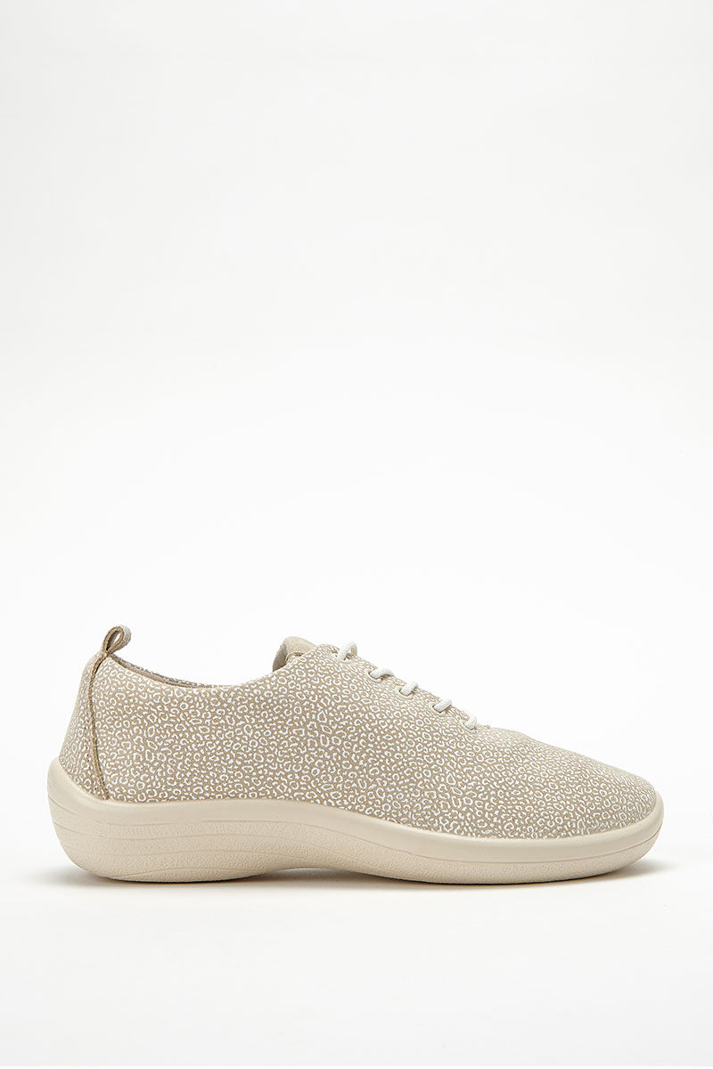 Lanin Seashell - Printed Lytech Lace-Up Sneaker - Sahara