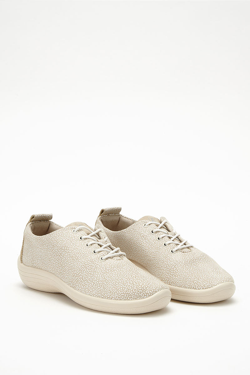 Lanin Seashell - Printed Lytech Lace-Up Sneaker - Sahara