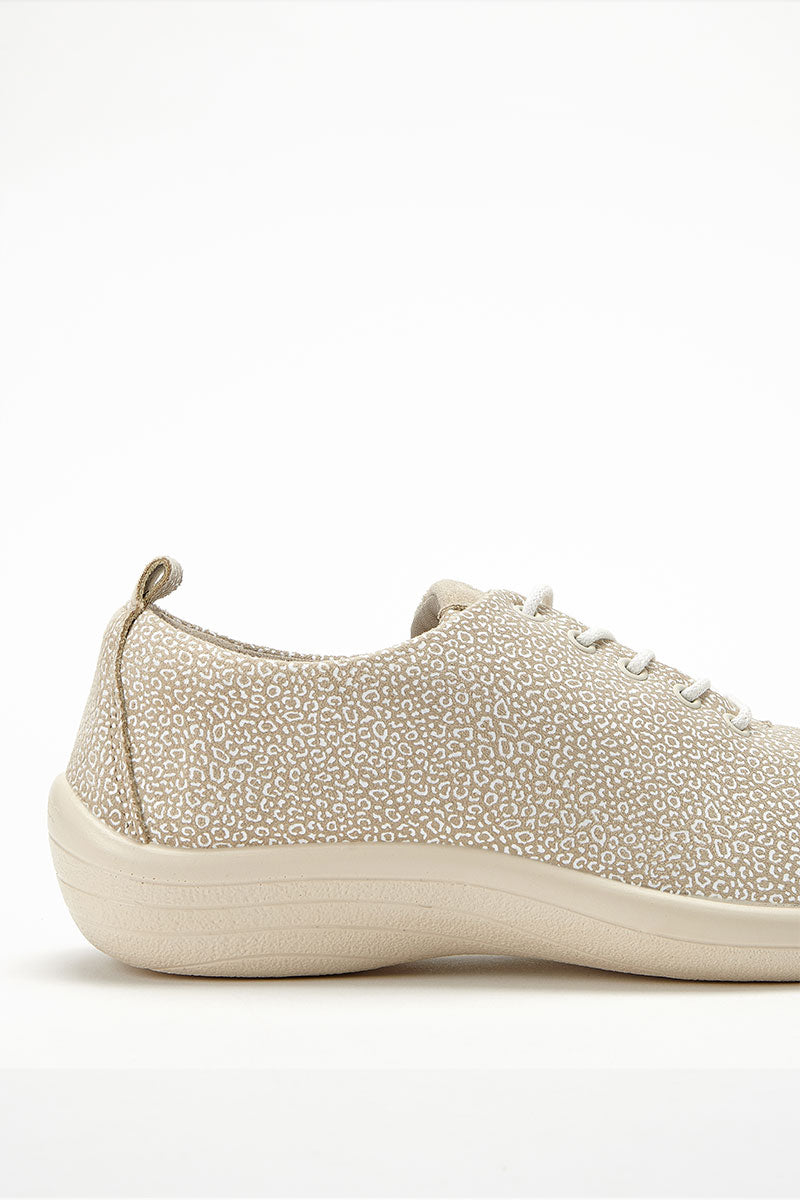 Lanin Seashell - Printed Lytech Lace-Up Sneaker - Sahara