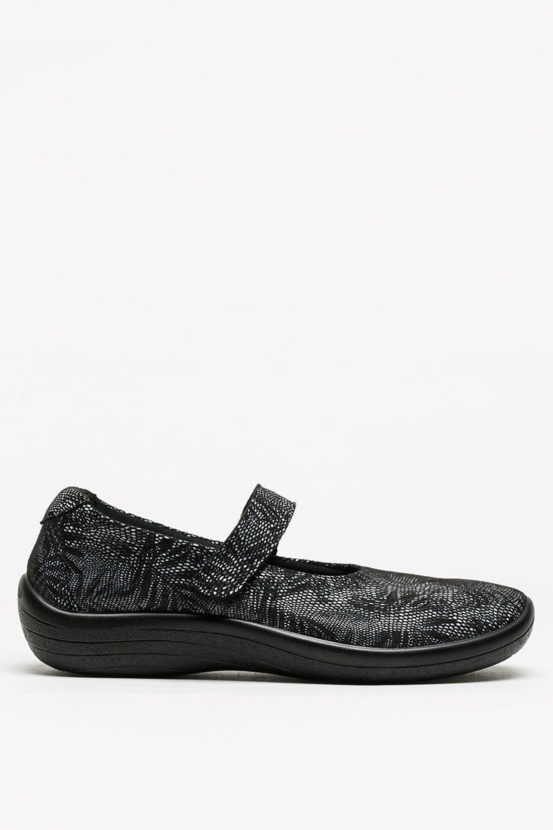 Estrela Palm - Printed Lytech Mary Jane - Black