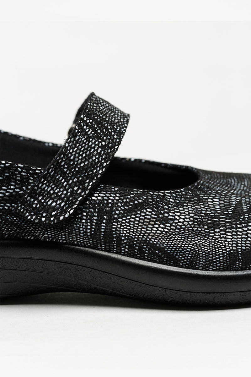 Estrela Palm - Printed Lytech Mary Jane - Black