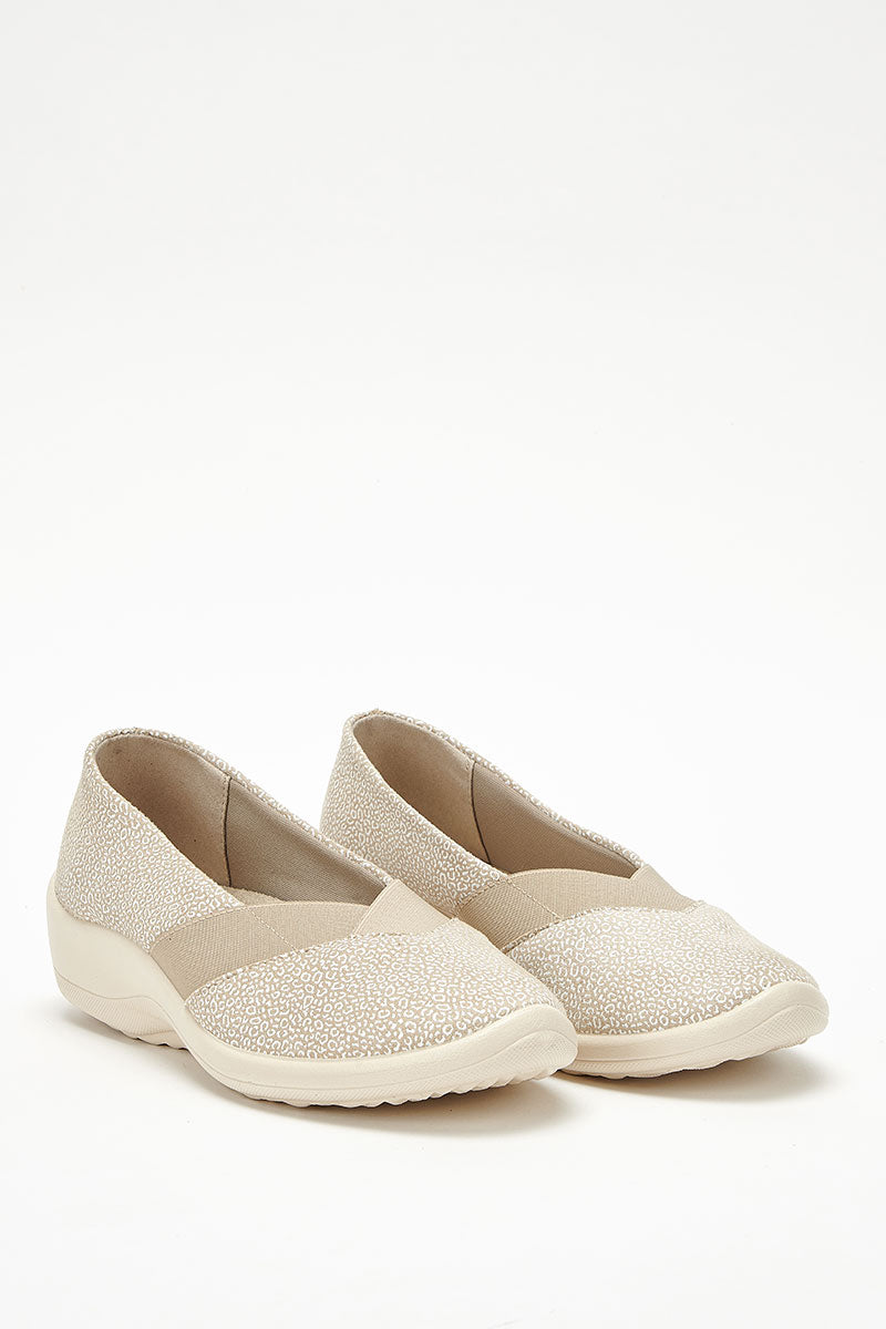Acadia Seashell - Printed Lytech Slip-On - Sahara