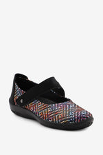Cosmo Kokoa - Lytech Asymmetric Strap Mary Jane - Black