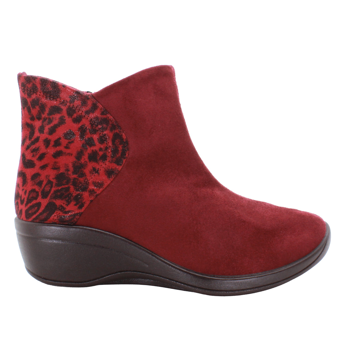 Stara - Lytech Ankle Bootie - Bordeaux Bengal Microsuede