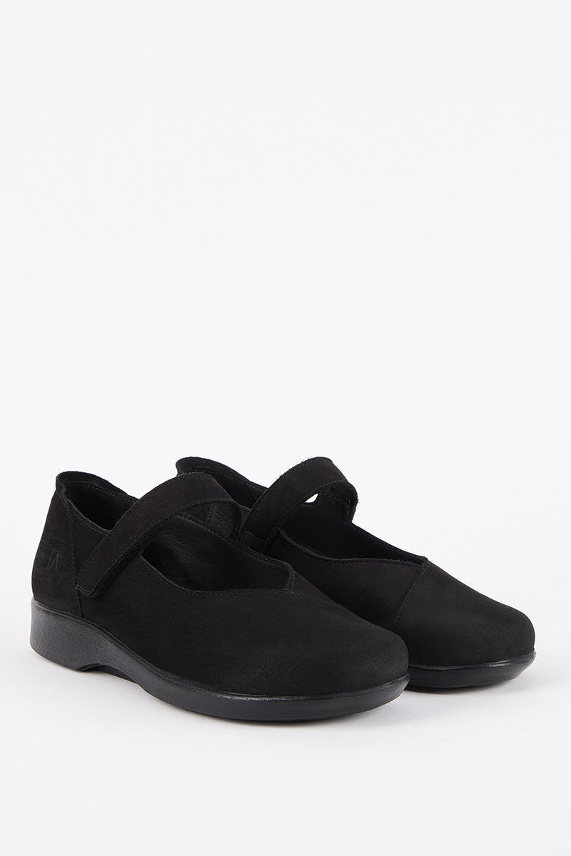 Pico - Adjustable Nubuck Mary Jane - Black