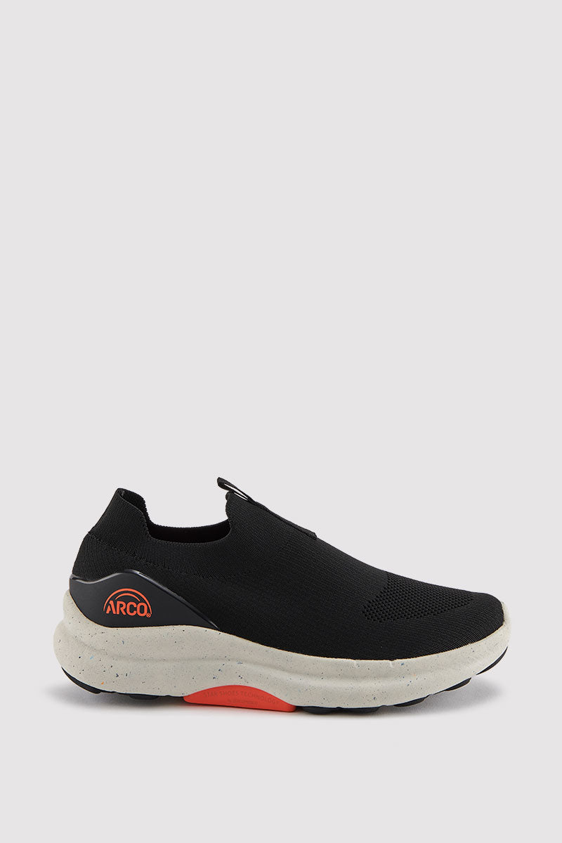 ARCO 1 - Unisex Walking Performance Sneaker - Black